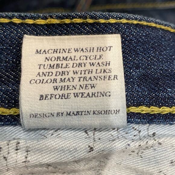 Red Monkey RMC Vintage Denim Skater Shorts SIZE 40 M Ksohoh Monkey King Pocket - Picture 3 of 14